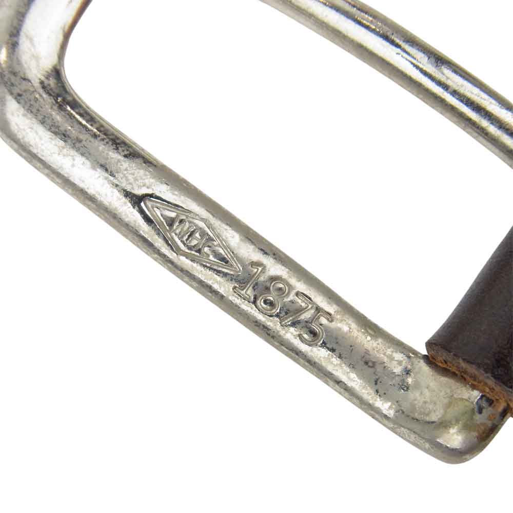 WHITE HOUSE COX ホワイトハウスコックス Dress Belt メッシュ レザーベルト ブラウン系【中古】