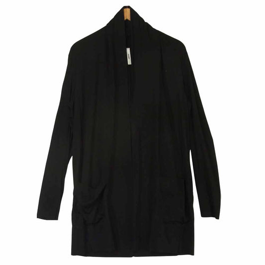 ATTACHMENT アタッチメント 20SS AC01-225 High gauge smooth silket Long stall cardigan ハイゲージ スムース シルケット ロングストール カーディガン ブラック系 1【美品】【中古】