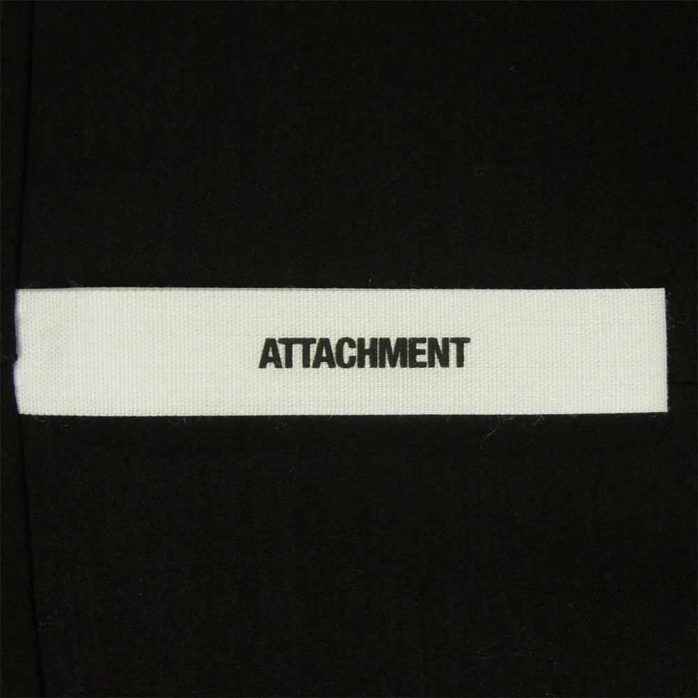 ATTACHMENT アタッチメント 20SS AC01-225 High gauge smooth silket Long stall cardigan ハイゲージ スムース シルケット ロングストール カーディガン ブラック系 1【美品】【中古】