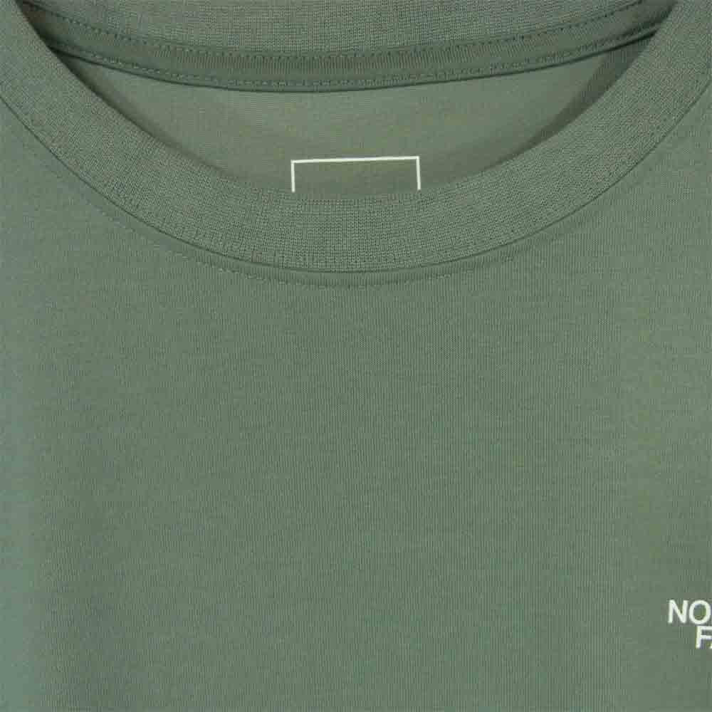 THE NORTH FACE ノースフェイス NT32158 SQUARE CAMOFLAGE TEE スクエア カモフラージュ 半袖 Tシャツ グリーン系【美品】【中古】