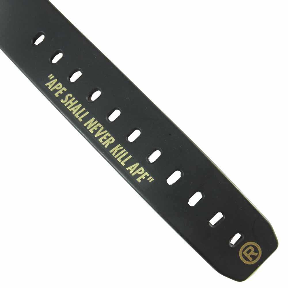 A BATHING APE アベイシングエイプ MGD-00209 × ジーショック G-SHOCK DW-6900 ウォッチ 腕時計 ブラック系【中古】