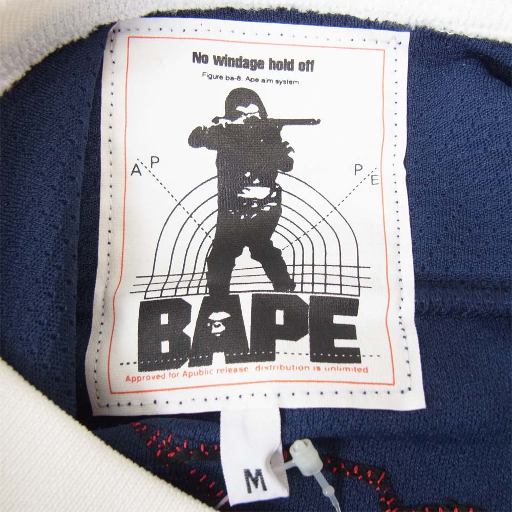 A BATHING APE アベイシングエイプ ホッケー シャツ マルチカラー系 M【極上美品】【中古】