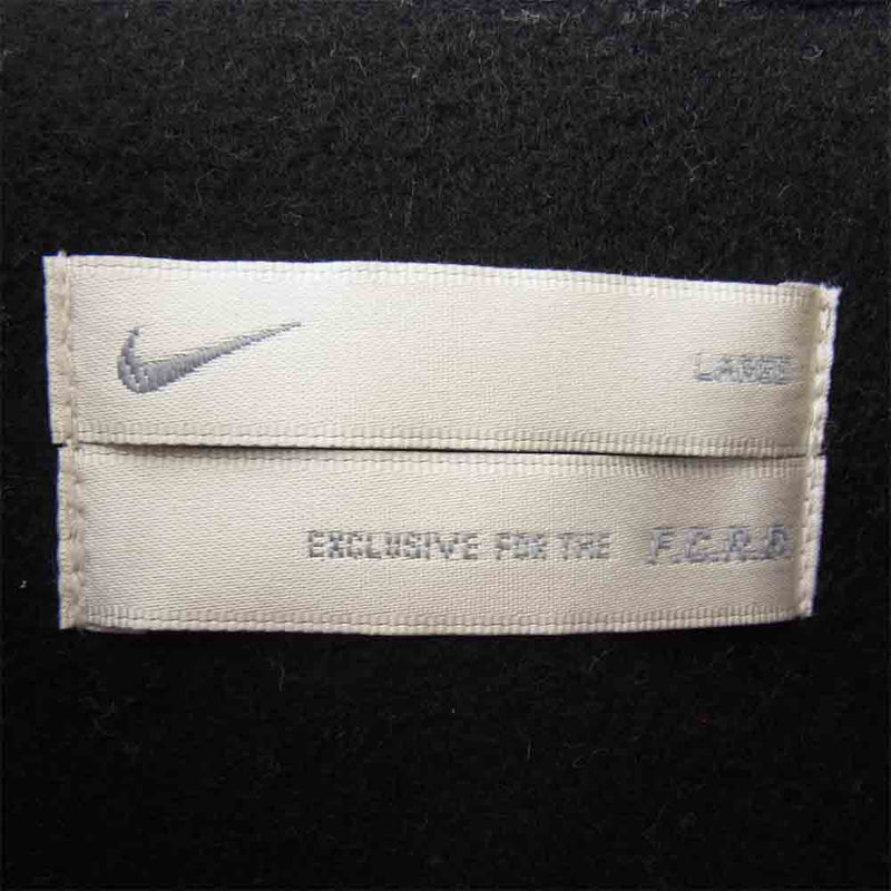 F.C.R.B. エフシーアールビー L116783 × ナイキ NIKE STADIUM JACKET ウール スタジャン レザー切替 ジャケット ブラック系 L【中古】