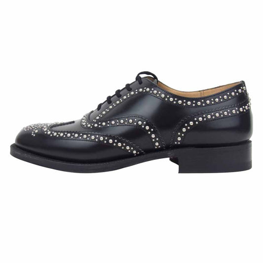 CHURCH'S チャーチ 6993/51 BURWOOD S バーウッド スタッズ ドレスシューズ ブラック系 ９０【美品】【中古】