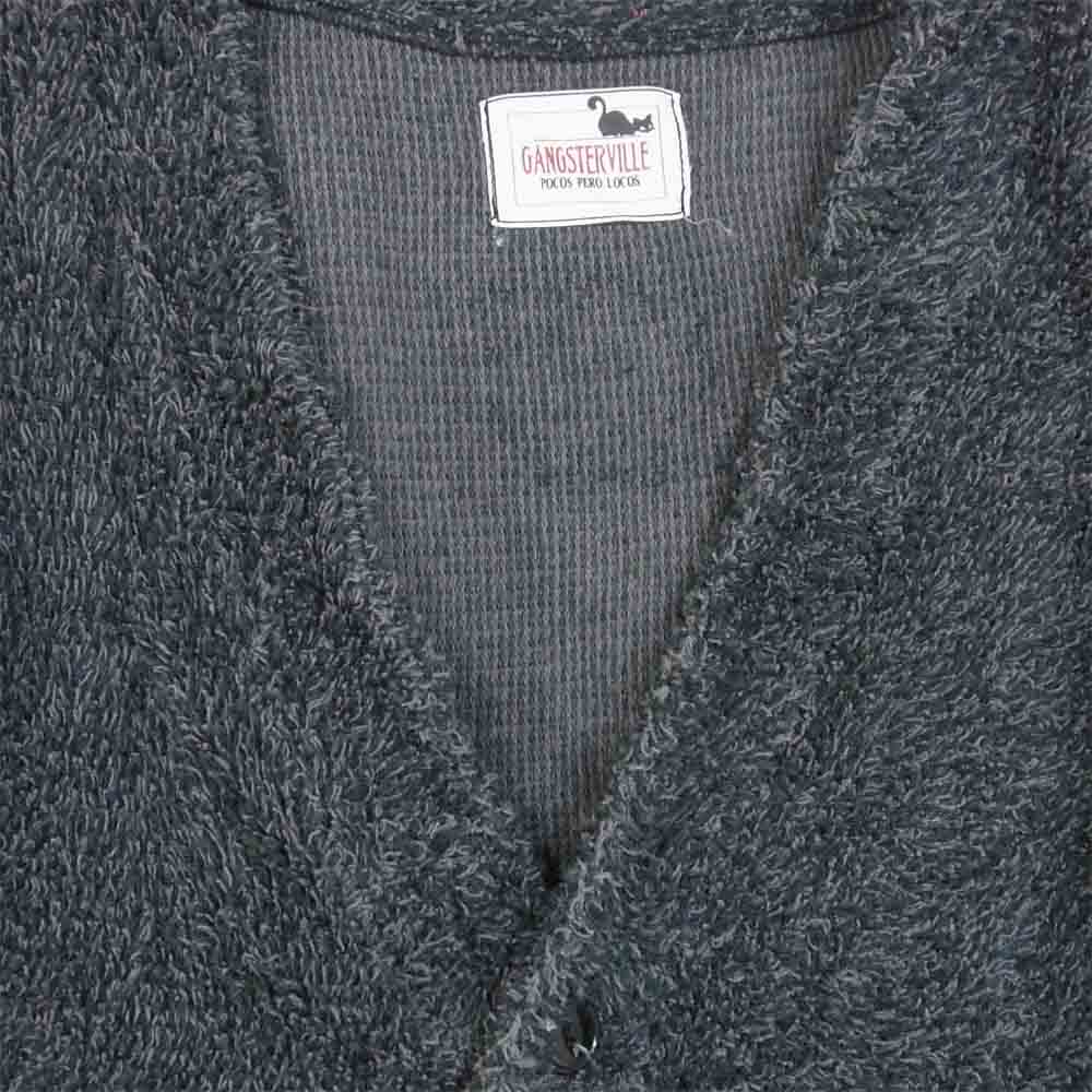 GANGSTERVILLE ギャングスタービル GSV-16-SS-05 PAIL CARDIGAN ツイストパイル カーディガン チャコール系 M【中古】