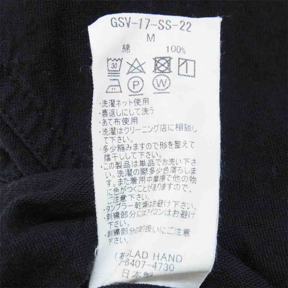GANGSTERVILLE ギャングスタービル GSV-17-SS-22 Razor Gangs Shirts 振り刺繍 長袖シャツ ブラック系 M【中古】