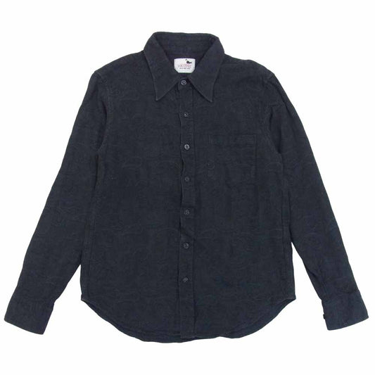 GANGSTERVILLE ギャングスタービル GSV-16-SS-24 PAISLEY SHIRTS ペイズリー柄 ジャガード シャツ ブラック系 M【中古】