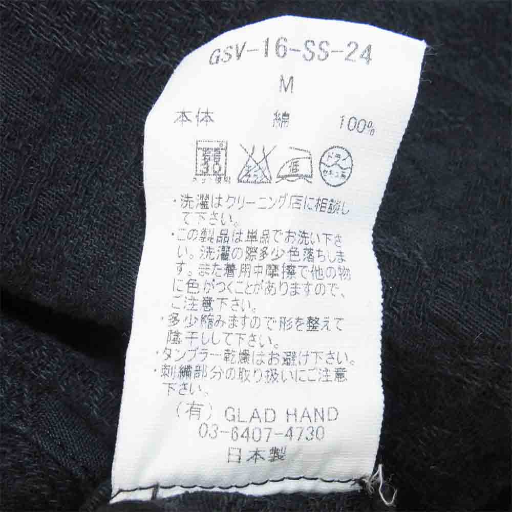 GANGSTERVILLE ギャングスタービル GSV-16-SS-24 PAISLEY SHIRTS ペイズリー柄 ジャガード シャツ ブラック系 M【中古】