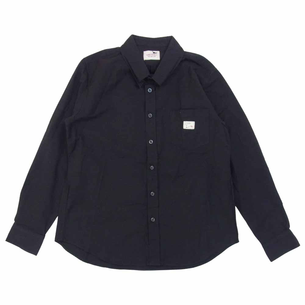 GANGSTERVILLE ギャングスタービル GSV-17-AW-27 ICED PINHOLE COLLAR L/S SHIRTS ピンホールカラー シャツ ブラック系 L【中古】