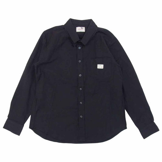 GANGSTERVILLE ギャングスタービル GSV-17-AW-27 ICED PINHOLE COLLAR L/S SHIRTS ピンホールカラー シャツ ブラック系 L【中古】