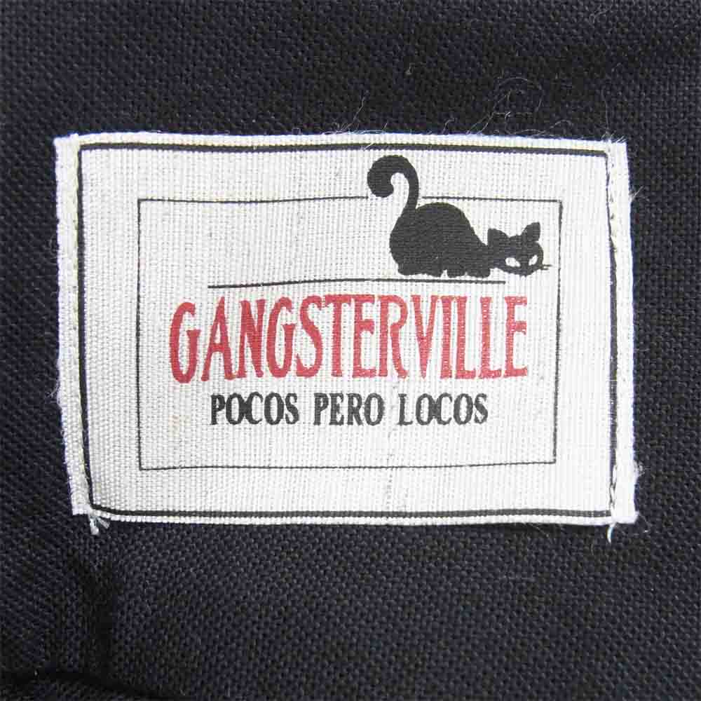 GANGSTERVILLE ギャングスタービル GSV-17-AW-27 ICED PINHOLE COLLAR L/S SHIRTS ピンホールカラー シャツ ブラック系 L【中古】