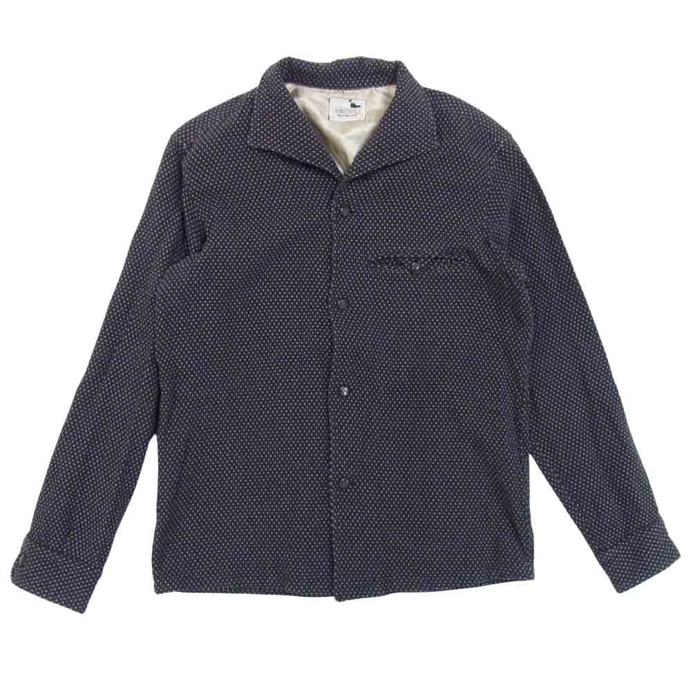 GANGSTERVILLE ギャングスタービル GSV-13-AW-33 GV ITALIAN SHIRTS イタリアンカラー シャツ ダークネイビー系 M【中古】