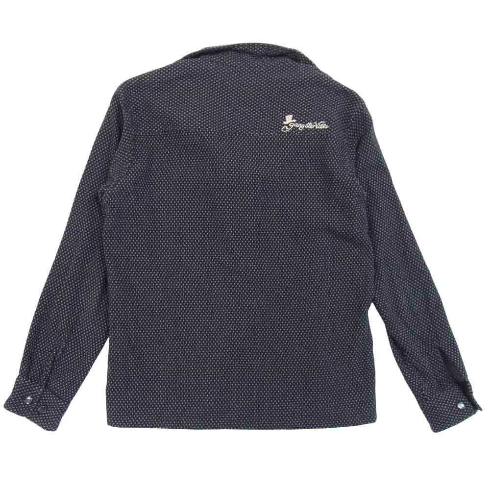 GANGSTERVILLE ギャングスタービル GSV-13-AW-33 GV ITALIAN SHIRTS イタリアンカラー シャツ ダークネイビー系 M【中古】