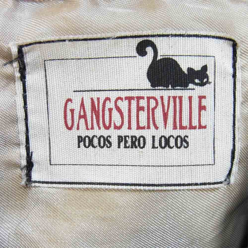 GANGSTERVILLE ギャングスタービル GSV-13-AW-33 GV ITALIAN SHIRTS イタリアンカラー シャツ ダークネイビー系 M【中古】