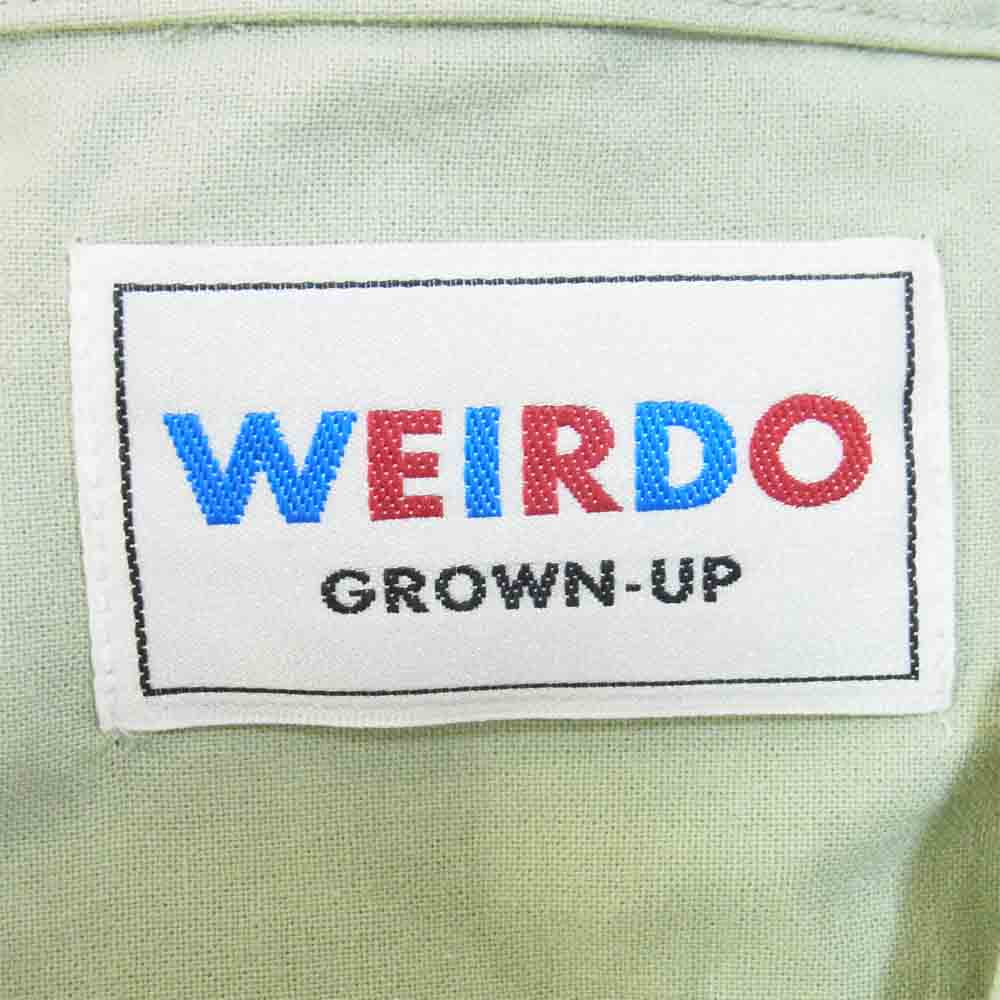 WEIRDO ウィアード WRD-18-SS-15 MANIA L/S B.D. SHIRT 長袖シャツ シャツ ライトグリーン系 L【中古】