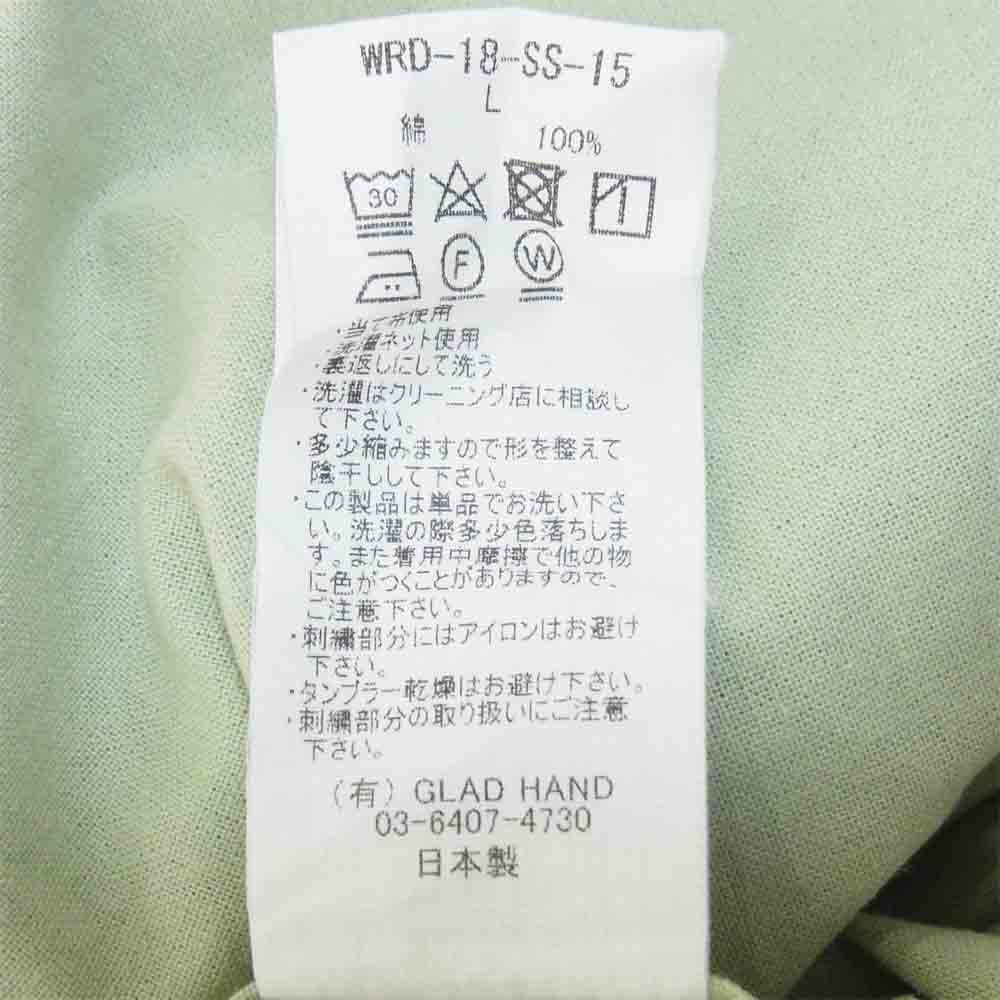 WEIRDO ウィアード WRD-18-SS-15 MANIA L/S B.D. SHIRT 長袖シャツ シャツ ライトグリーン系 L【中古】