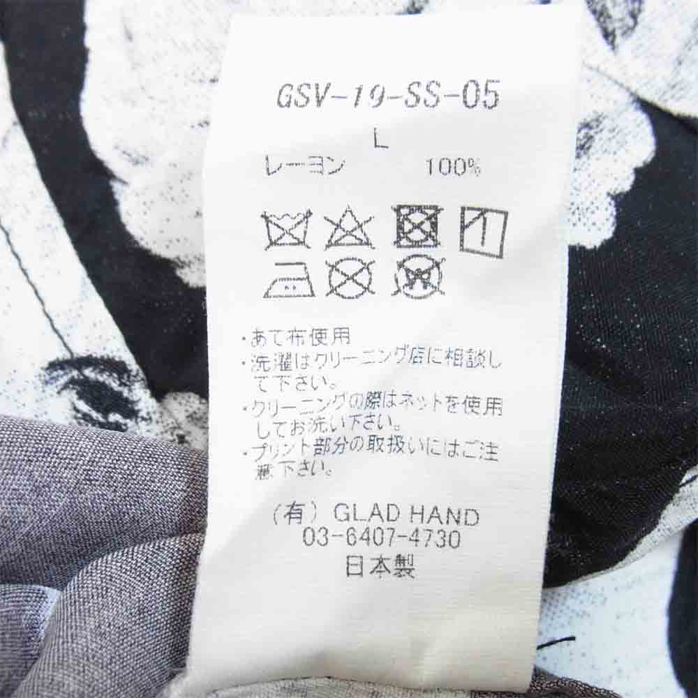 GANGSTERVILLE ギャングスタービル GSV-19-SS-05 VIRGINIA L/S SHIRTS 総柄 オープンカラー シャツ ブラック系 L【中古】