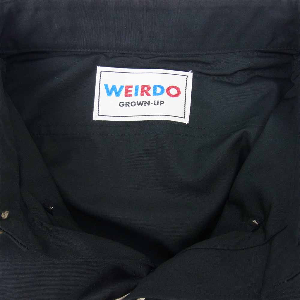WEIRDO ウィアード 20AW WRD-20-AW-12 Non Skid L/S Work Shirts ノンスキッド ワークシャツ ブラック系 L【新古品】【未使用】【中古】