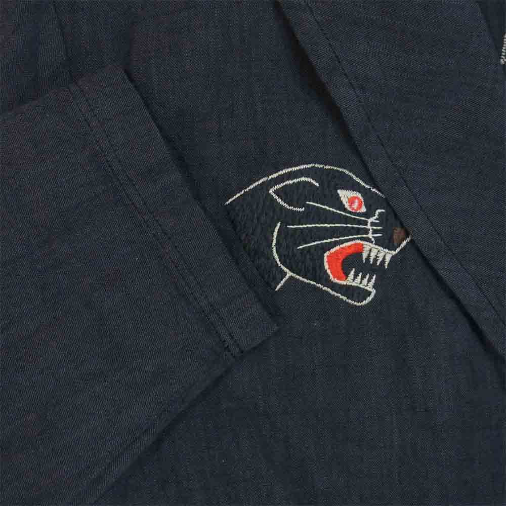 GANGSTERVILLE ギャングスタービル GSV-19-SS-24 Blacksville Souvenior Coat Long ブラックスビル スーベニア ロング コート ブラック系 L【美品】【中古】