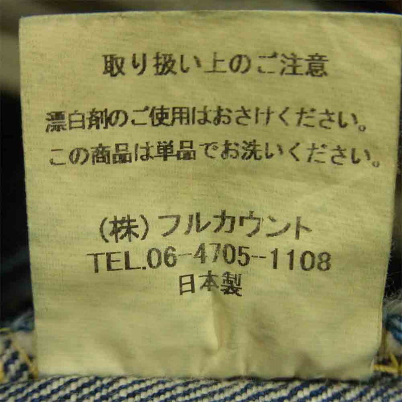 GLADHAND & Co. グラッドハンド GH0105HP FULL COUNT フルカウント 13.7oz LOOSE STRAIGHT ハンドペイント デニム パンツ インディゴブルー系 W30 L32【新古品】【未使用】【中古】