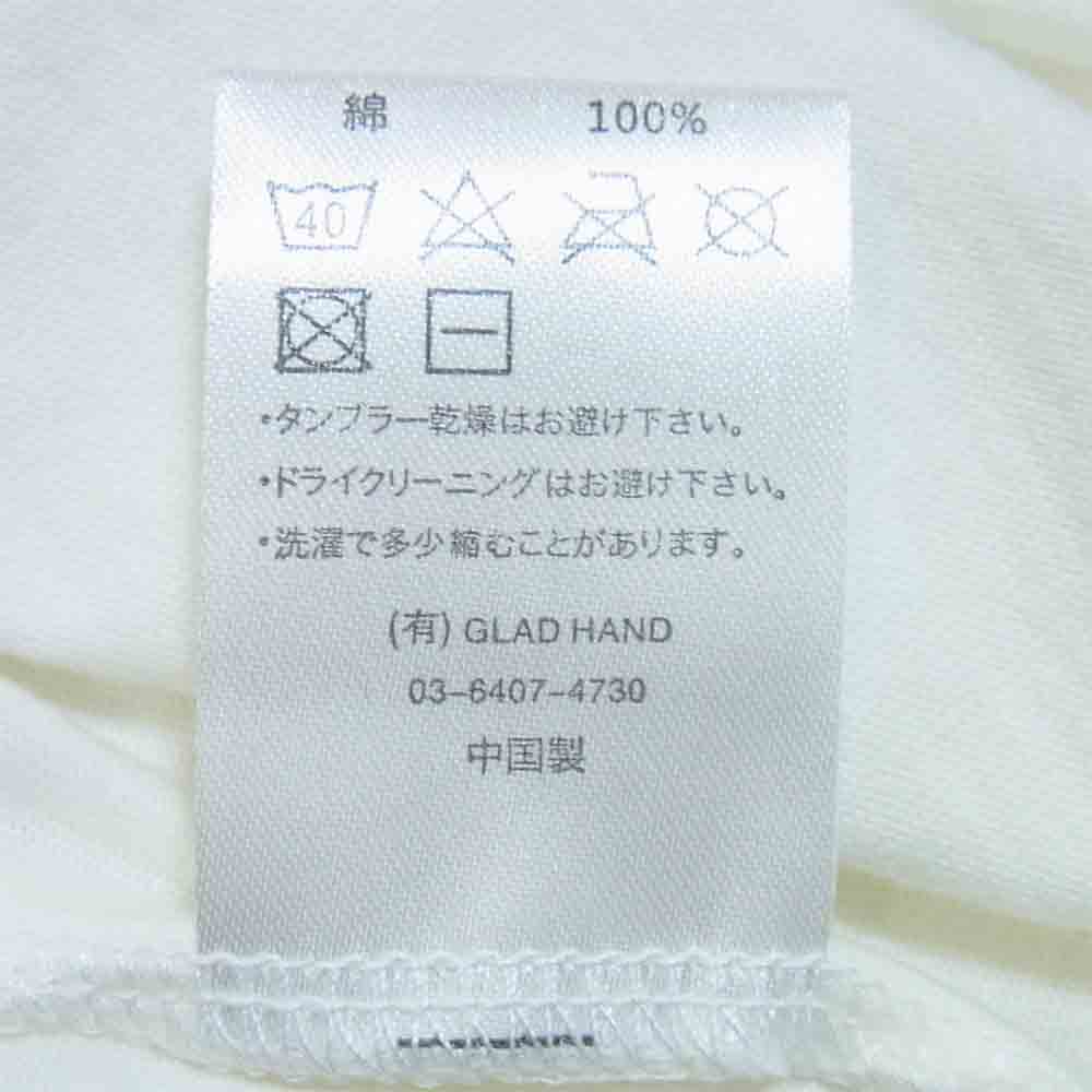 WEIRDO ウィアード 20SS WRD-20-SS-39 S/S V-NECK TEE CRAZY SIGN Vネック Tシャツ 白青系 M【新古品】【未使用】【中古】