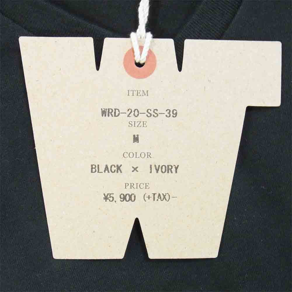 WEIRDO ウィアード 20SS WRD-20-SS-39 S/S V-NECK TEE CRAZY SIGN Vネック Tシャツ ブラック系 M【新古品】【未使用】【中古】