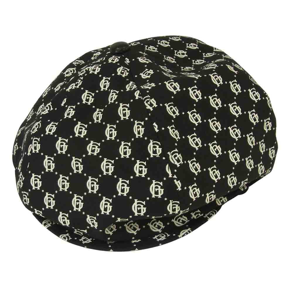 GLADHAND & Co. グラッドハンド FAMILY CREST CASQUETTE 10周年記念 モノグラム キャスケット ブラック系 L【美品】【中古】