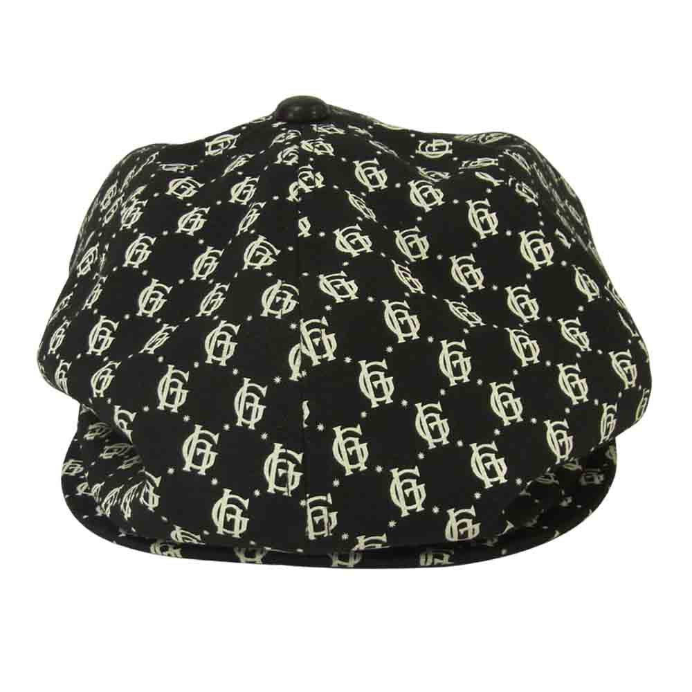 GLADHAND & Co. グラッドハンド FAMILY CREST CASQUETTE 10周年記念 モノグラム キャスケット ブラック系 L【美品】【中古】