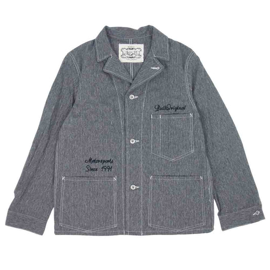 ブルオリジナル 16SS BSMG-16-SS-02 BAY SIDE MOTOR GEAR ベイサイド モーターギア ヘリンボーン カバーオール ワーク ジャケット グレー系 M【美品】【中古】