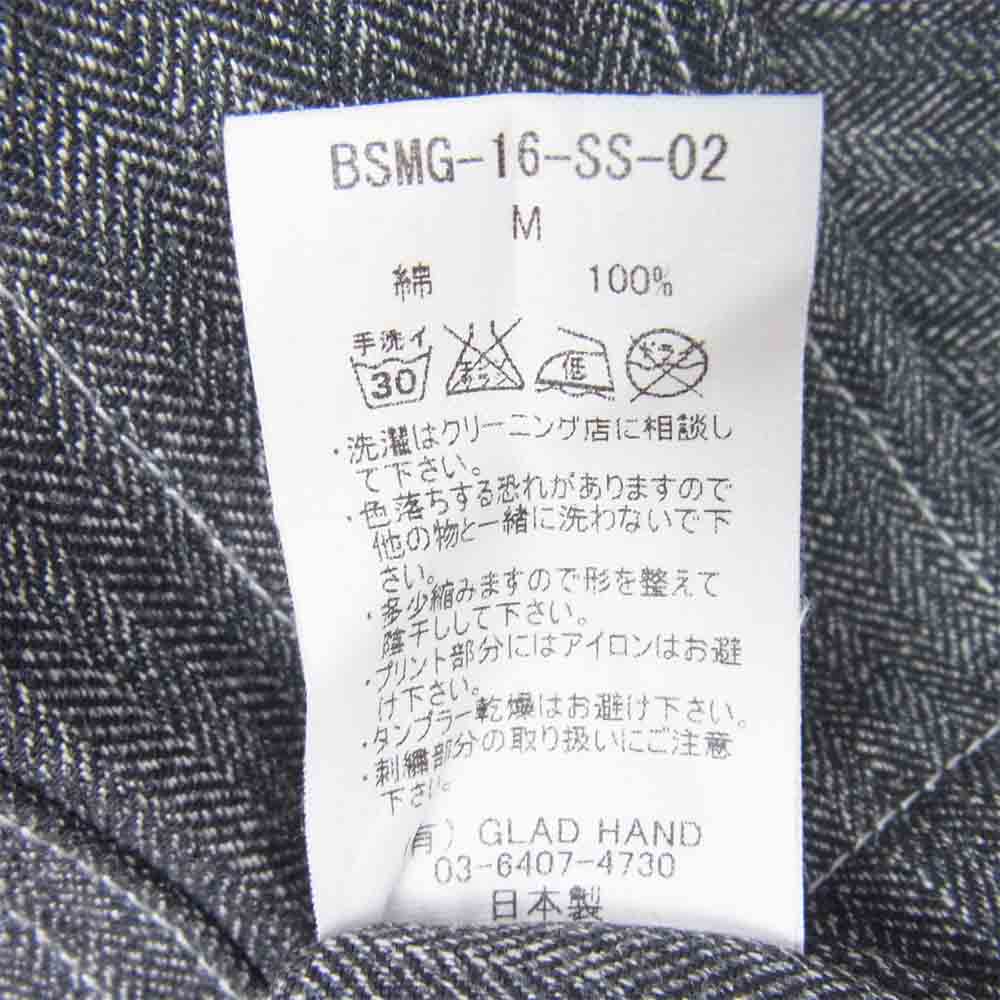 ブルオリジナル 16SS BSMG-16-SS-02 BAY SIDE MOTOR GEAR ベイサイド モーターギア ヘリンボーン カバーオール ワーク ジャケット グレー系 M【美品】【中古】