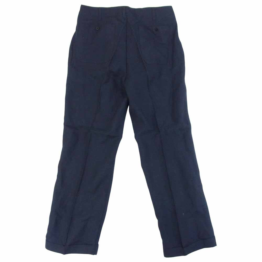 GLADHAND & Co. グラッドハンド 20SS BYGH-20-SS-02 FOR SMOKING LINEN TROUSER リネン トラウザー パンツ ネイビー系 L【新古品】【未使用】【中古】