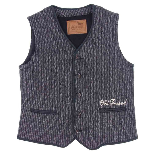 GANGSTERVILLE ギャングスタービル 13AW GSV-13-AW-08 BEACH VEST ビーチクロス ベスト グレー系 M【美品】【中古】