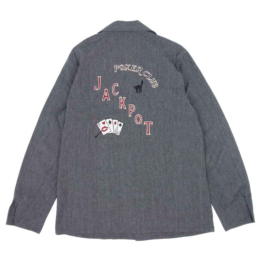 GANGSTERVILLE ギャングスタービル 17SS GSV-17-SS-05 JACKPOT COVERALL ジャックポット カバーオール バック刺繍 ジャケット グレー系 M【美品】【中古】