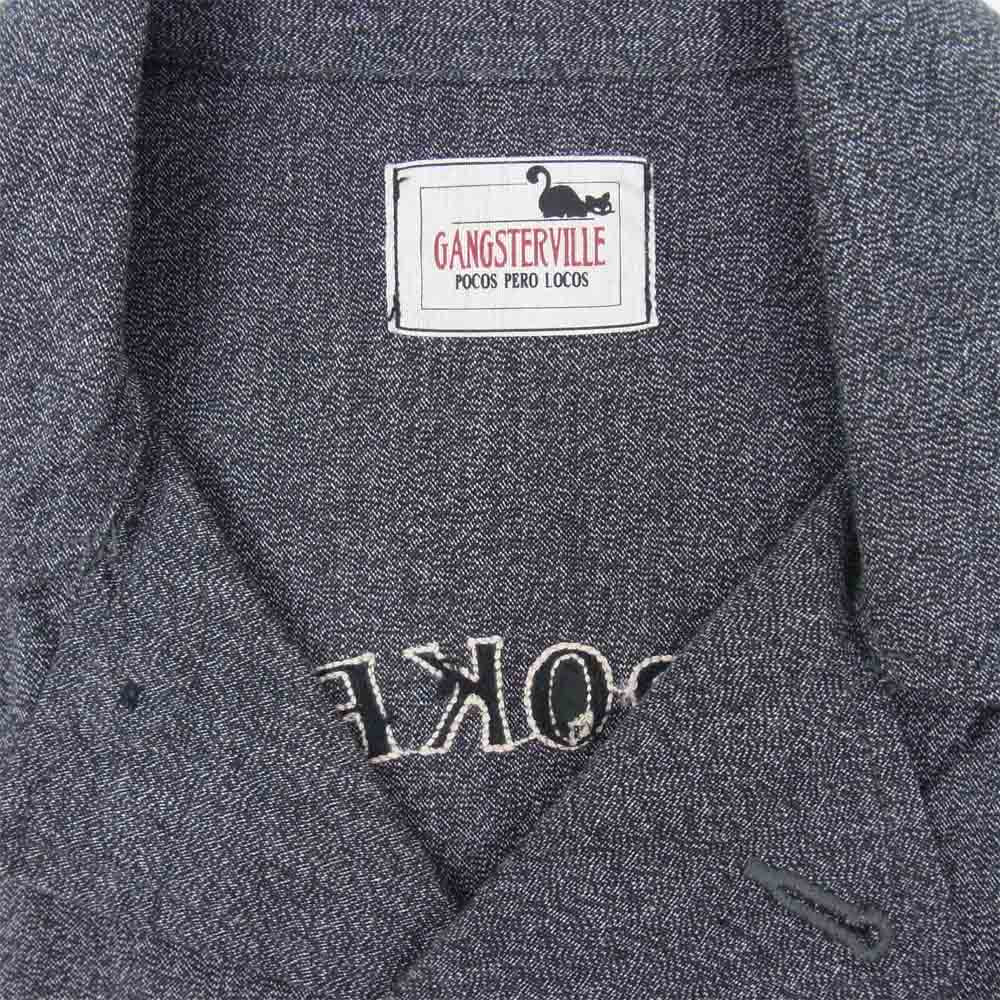 GANGSTERVILLE ギャングスタービル 17SS GSV-17-SS-05 JACKPOT COVERALL ジャックポット カバーオール バック刺繍 ジャケット グレー系 M【美品】【中古】