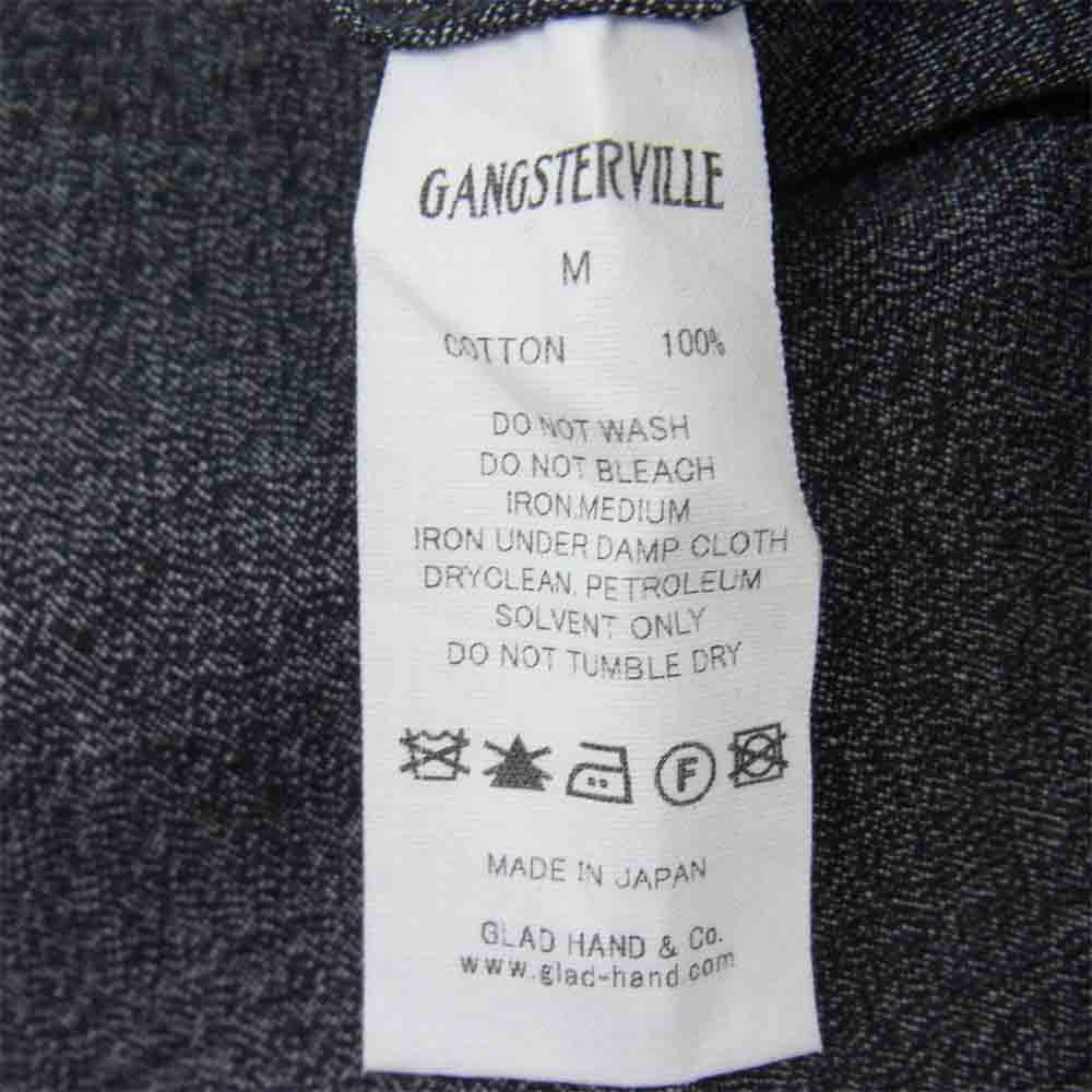 GANGSTERVILLE ギャングスタービル 17SS GSV-17-SS-05 JACKPOT COVERALL ジャックポット カバーオール バック刺繍 ジャケット グレー系 M【美品】【中古】