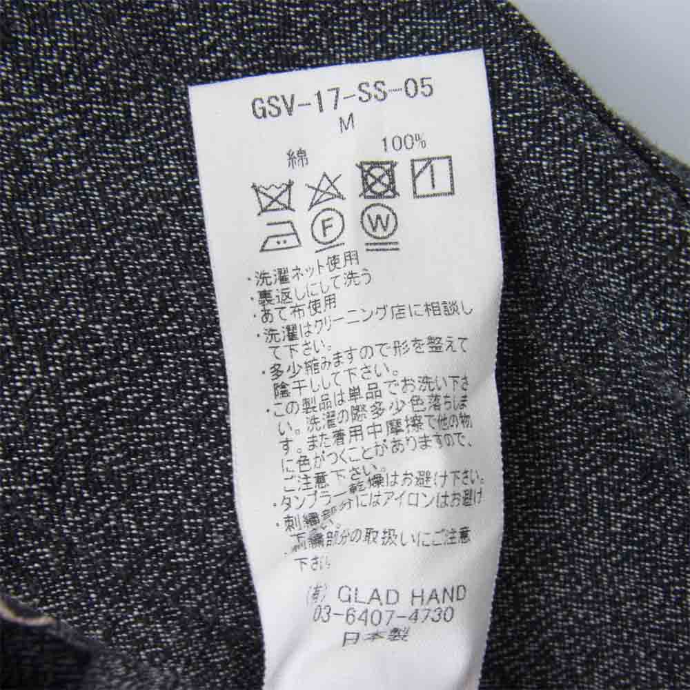 GANGSTERVILLE ギャングスタービル 17SS GSV-17-SS-05 JACKPOT COVERALL ジャックポット カバーオール バック刺繍 ジャケット グレー系 M【美品】【中古】