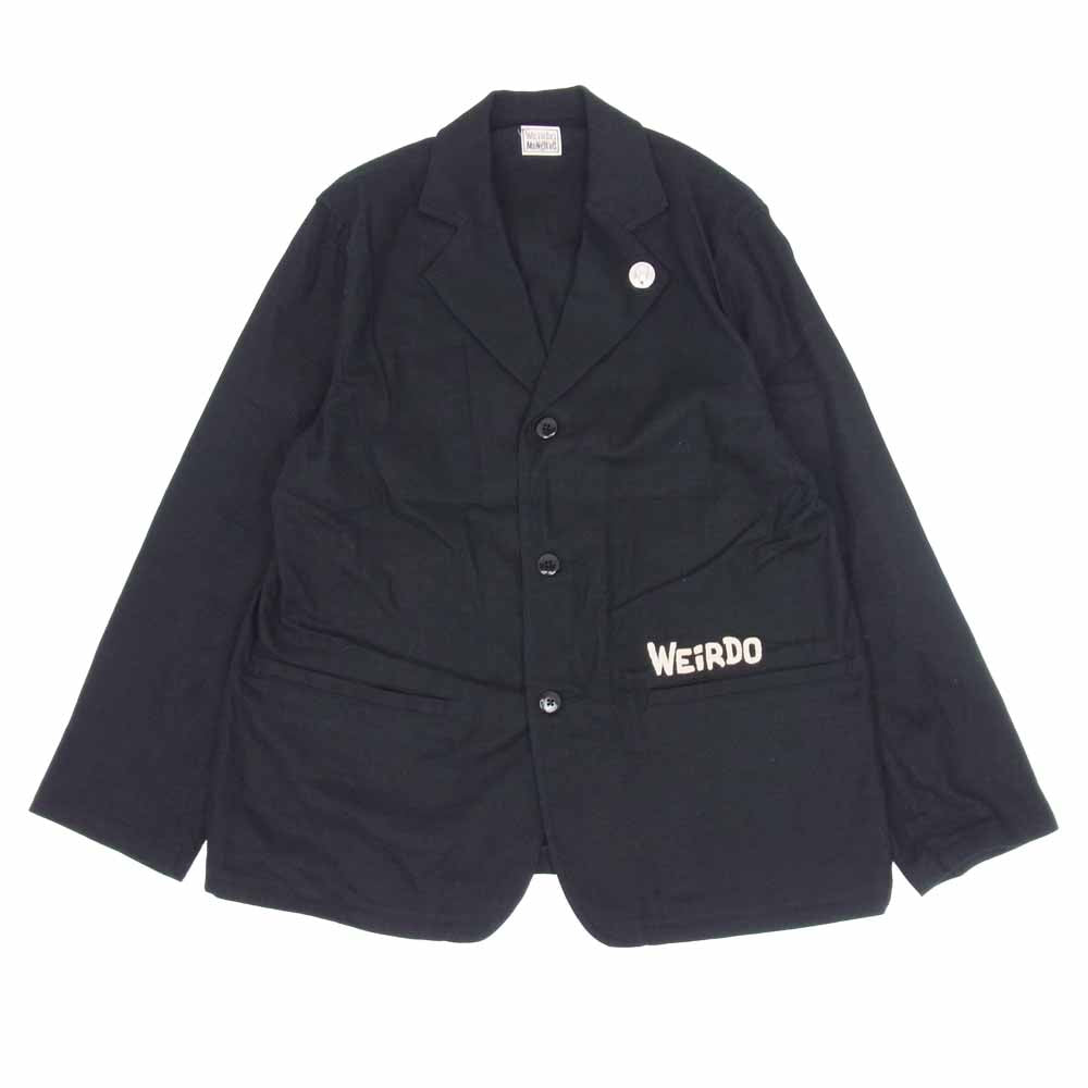 WEIRDO ウィアード 19SS WRD-19-SS-14 WRD-19-SS-15 MONSTERS JACKET PANTS モンスター セットアップ ジャケット パンツ ブラック系 L【中古】