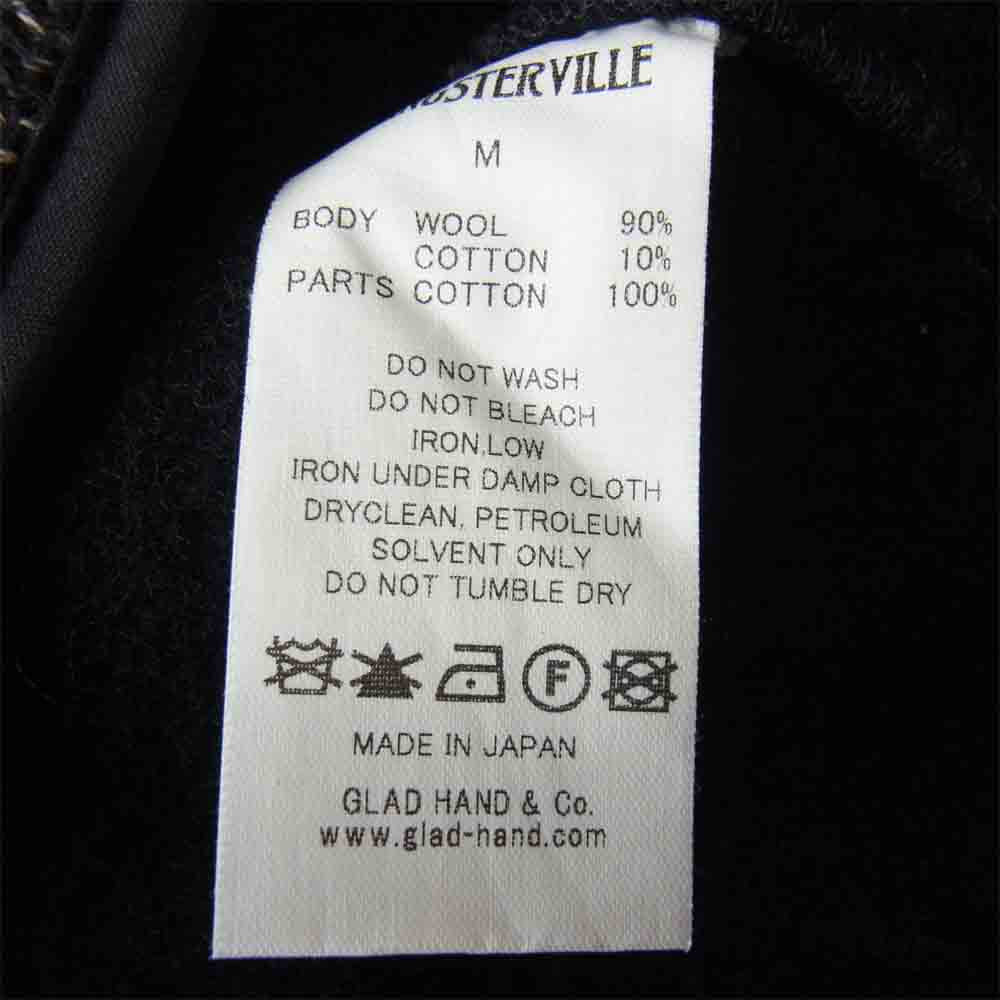 GANGSTERVILLE ギャングスタービル 17AW GSV-17-AW-11 THUG-BEACH JACKET ショールカラー ビーチクロス ジャケット ブラック系 M【美品】【中古】