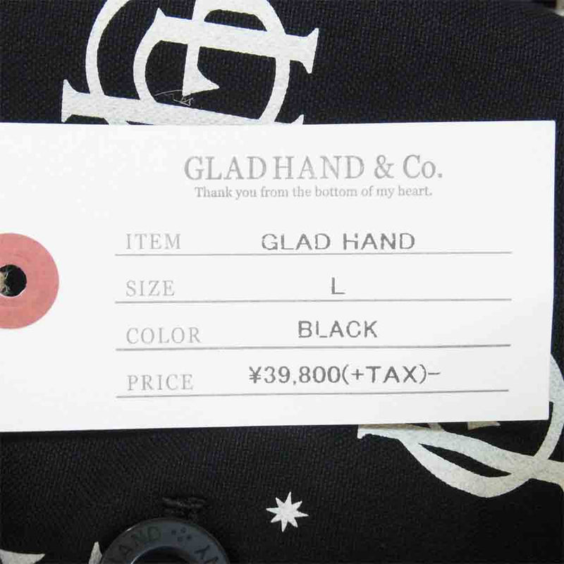 GLADHAND & Co. グラッドハンド 20SS Family Crest Jacket 10th Anniversary ファミリークレストジャケット 10周年記念 ブラック系 L【新古品】【未使用】【中古】