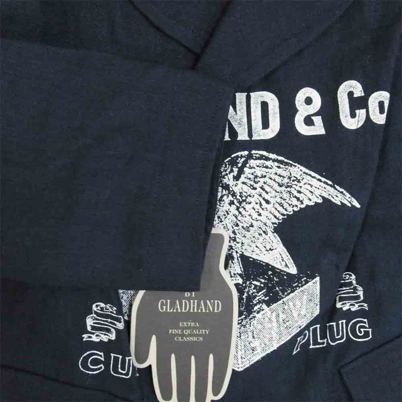 GLADHAND & Co. グラッドハンド 20SS BYGH-20-SS-01 For Smoking Linen Jacket フォー  スモーキング リネン ジャケット ネイビー系 L【新古品】【未使用】【中古】