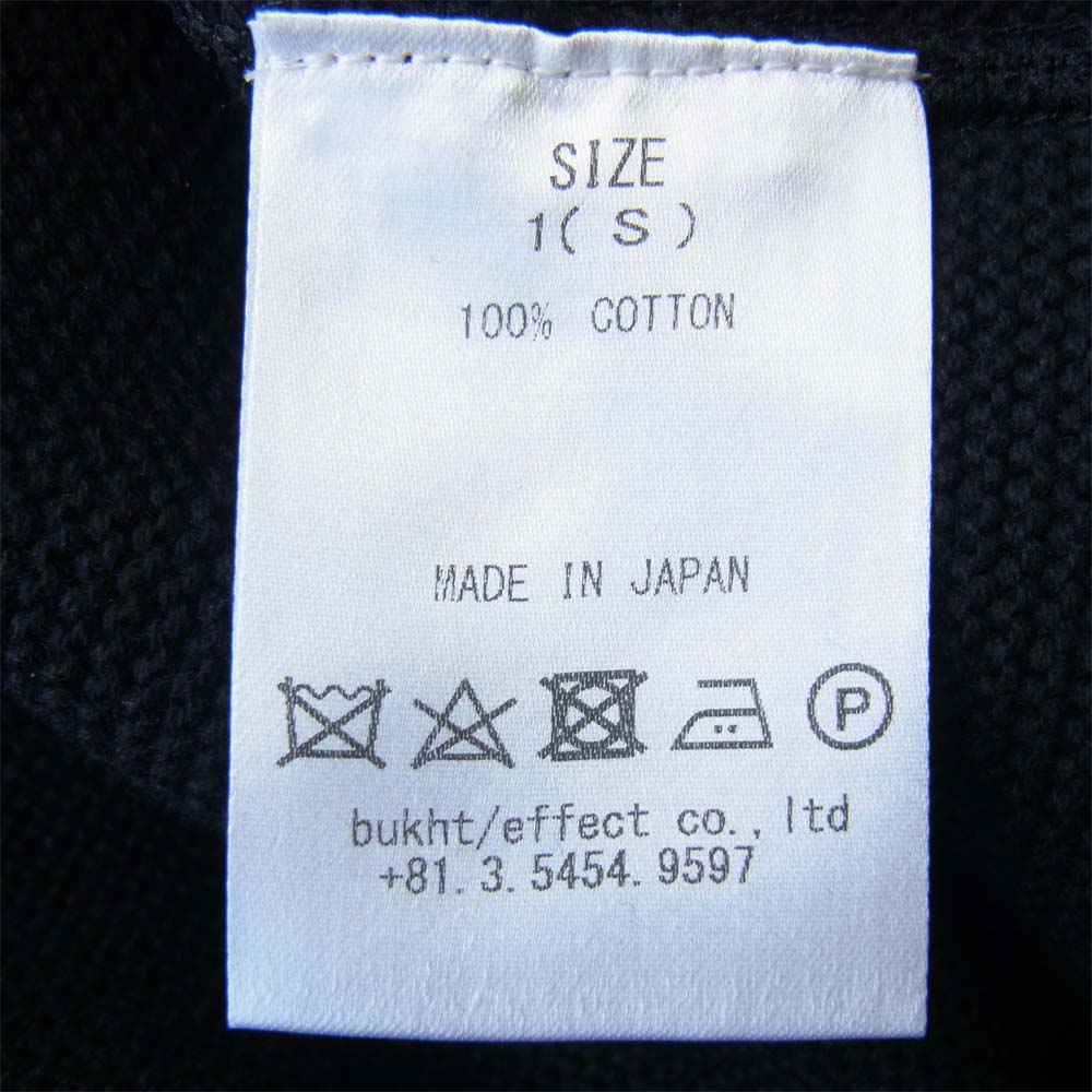 bukht ブフト BW-15301 10G GARTNER KNIT ガートナー ニット ダークネイビー系 S【新古品】【未使用】【中古】
