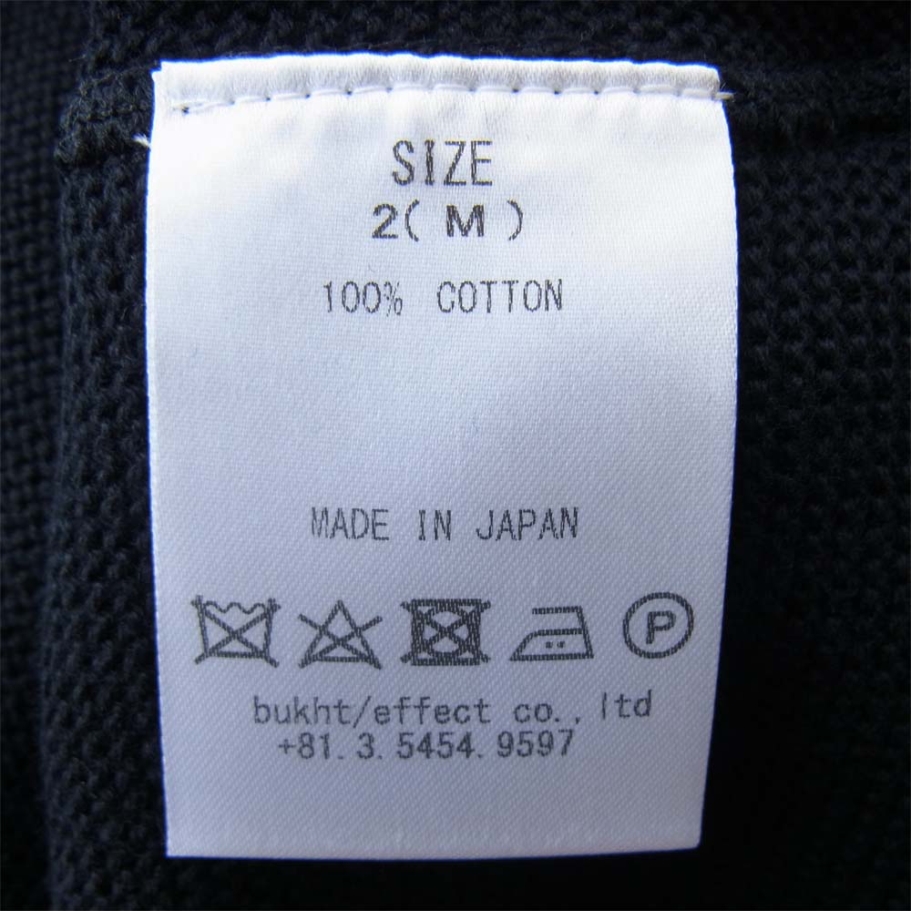 bukht ブフト BW-15301 10G GARTNER KNIT ガートナー ニット ダークネイビー系 M【新古品】【未使用】【中古】