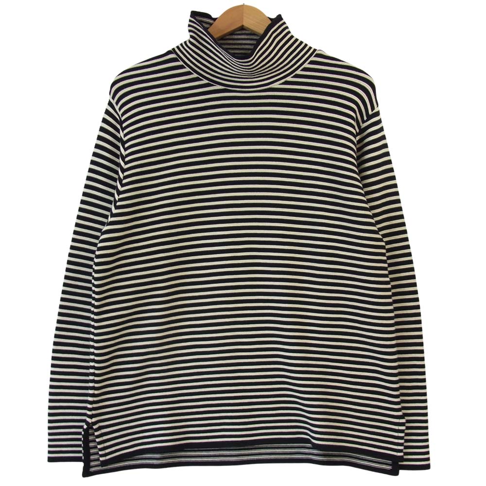 bukht ブフト BW-15303 BORDER KNIT ボーダー ニット ブラック系×ホワイト系 S【新古品】【未使用】【中古】