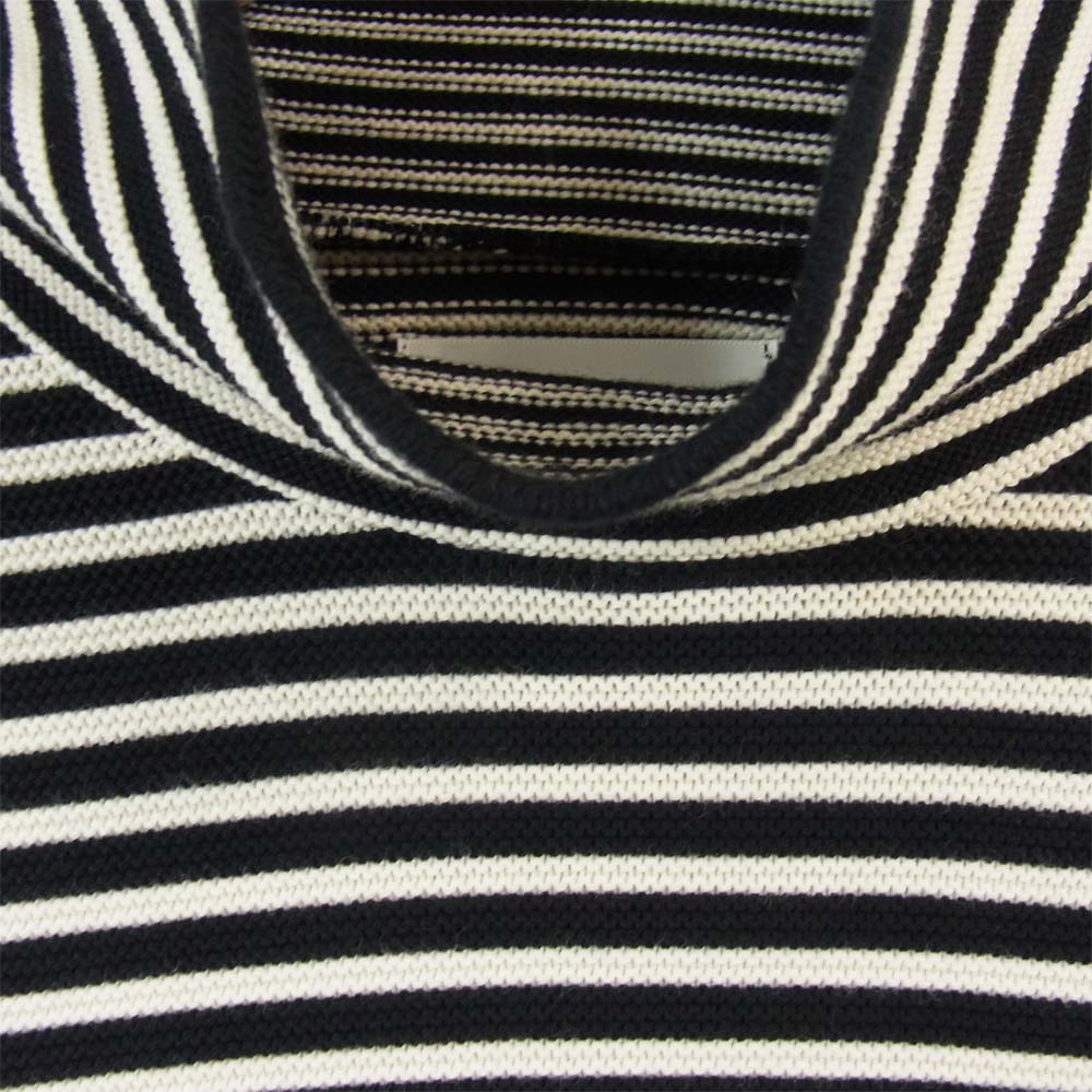 bukht ブフト BW-15303 BORDER KNIT ボーダー ニット ブラック系×ホワイト系 S【新古品】【未使用】【中古】