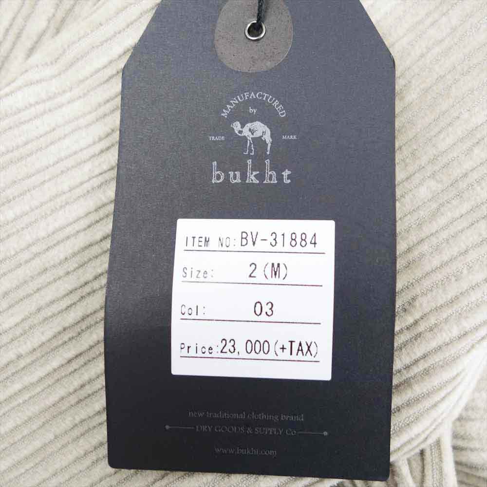 bukht ブフト BV-31884 BIG CORD PANTS ビッグ コーデュロイ パンツ ベージュ系 M【新古品】【未使用】【中古】