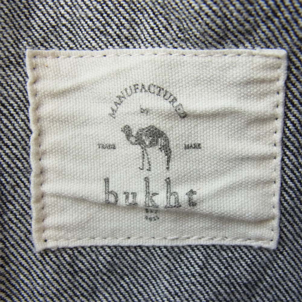 bukht ブフト BE-31503 BIG G-JAN 13oz selvage denim ビッグ ジージャン ワイドシルエット デニムジャケット ブラック系 S【美品】【中古】
