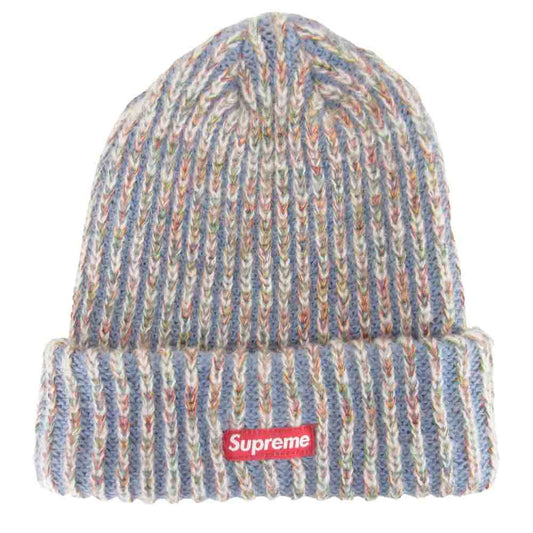 Supreme シュプリーム 20AW Rainbow knit Loose Gauge Beanie レインボー ニット ルーズ ゲージ ビーニー ライトブルー系【美品】【中古】