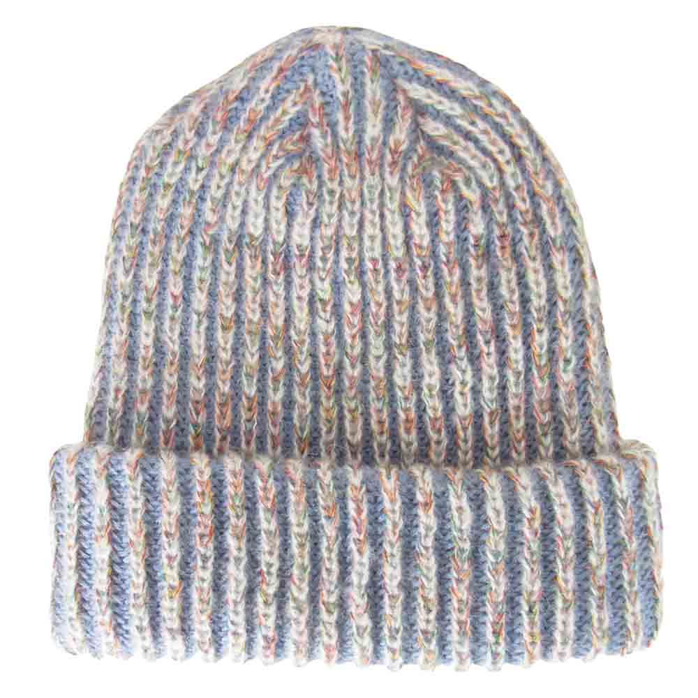 Supreme シュプリーム 20AW Rainbow knit Loose Gauge Beanie レインボー ニット ルーズ ゲージ ビーニー ライトブルー系【美品】【中古】