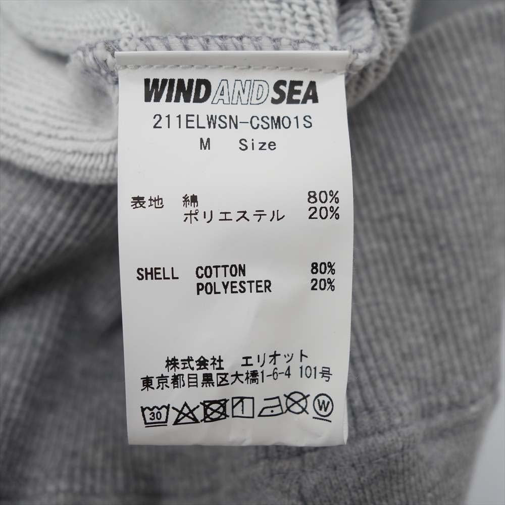 NEIGHBORHOOD ネイバーフッド 21SS 211ELWSN-CSM01S × ウィンダンシー WIND AND SEA 21SS 211ELWSN-CSM01S NHWDS C-HOODED LS フーデッド ロングスリーブ パーカー グレー系 M【新古品】【未使用】【中古】