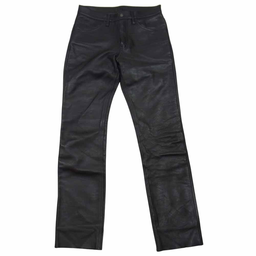 Levi's リーバイス LEATHER 5POCKET レザー 5ポケット ジップフライ ブラック系 30【中古】